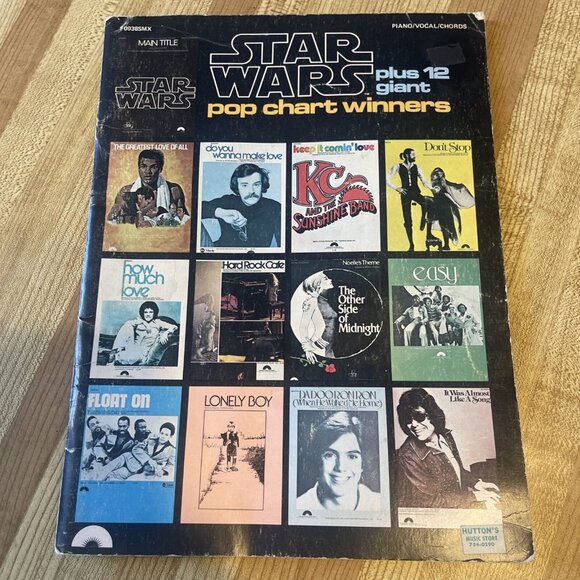 Vintage 70s You Light Up My Life & Star Wars Sheet Music Piano Book 1977 Nice - Picture 1 of 5
